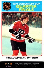 1975-76 Topps HOCKEY #7 1974-75 Stanley Cup Quarter Finals