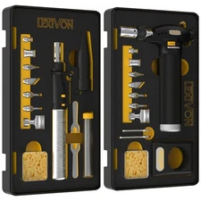 LEXIVON Butane Soldering Iron and Torch Multi-Purpose Kit | Cordless... 