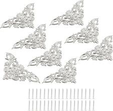 8 Pcs Vintage Style Corner Protectors,Triangle Furniture Decorative Edge Cover,