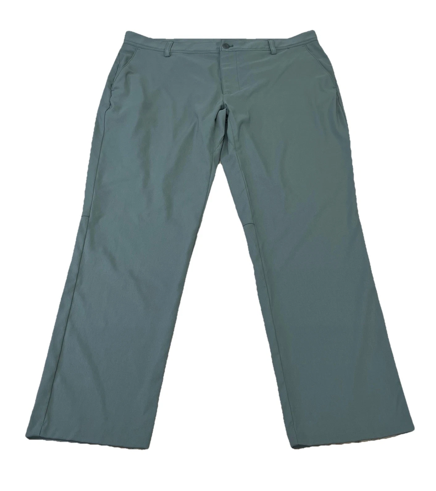 LL Bean Venture Stretch Commuter Pants Mens 38X30 Army Green Stretch Comfort