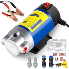 12V 100W Electric Oil Change Pump - Multi-Purpose Fluid Extractor Transfer