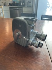 Keystone Capri K-27 Triple Turret 1957 8mm Movie Camera 3 Lenses w/ Leather Case