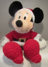 DISNEY STORE CHRISTMAS MINNIE MOUSE MRS. CLAUS 16" PLUSH TOY