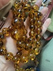 Amazing Vintage AMBER beaded Necklace (designer) — photo 5