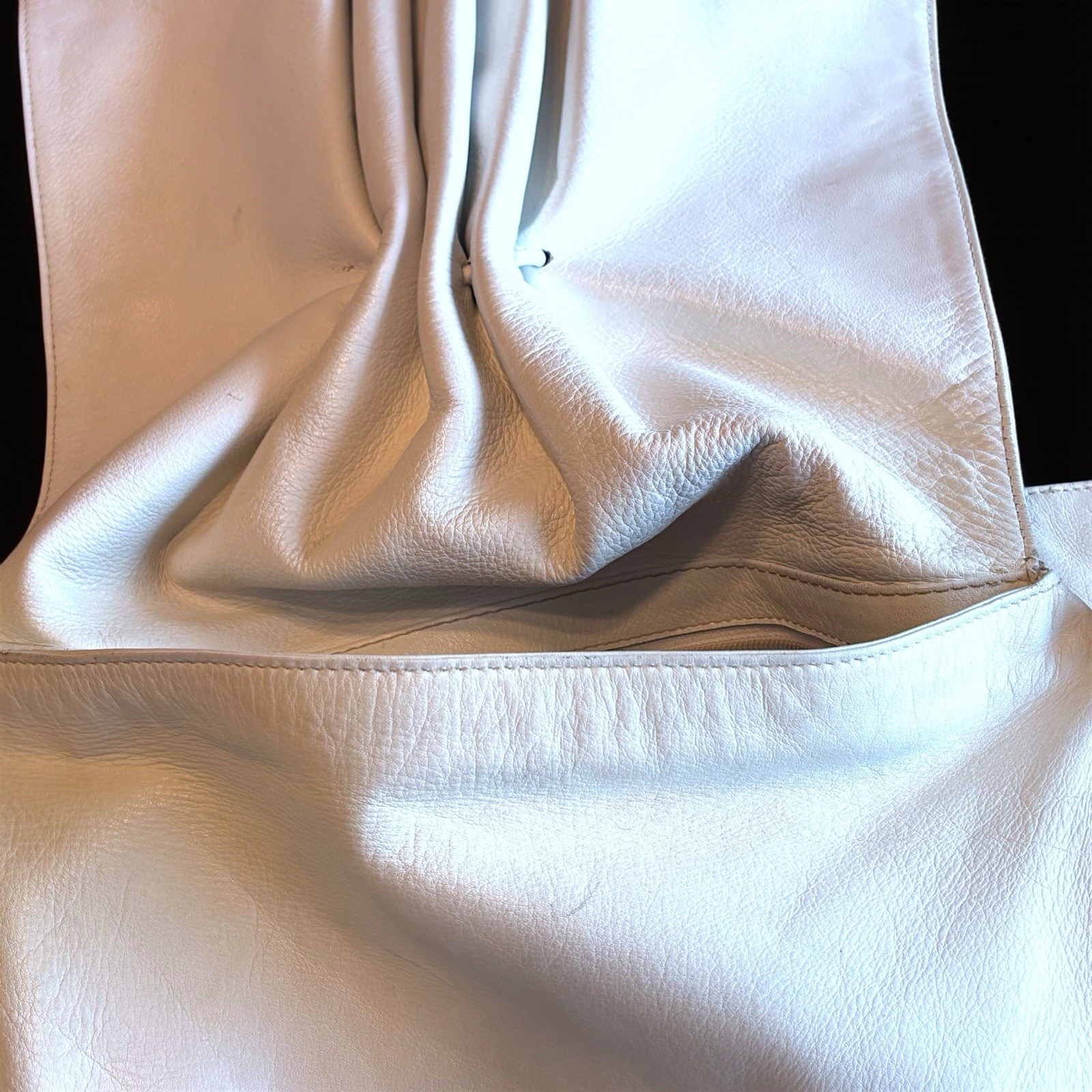 Authentic Gucci eggshell-white leather-Leopard Ca… - image 11