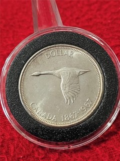 Picker's Delight lot of Canada 1967 Silver Dollar 0.925 .80oz ASW Toning #T1027