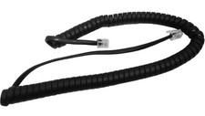 9 Foot Handset Receiver Curly Cord for SNOM IP Phone D700 D300 D100 Series Black