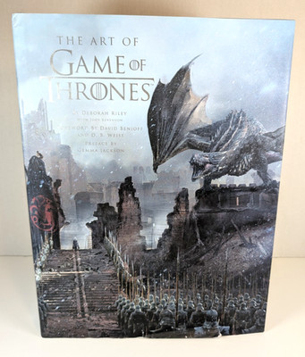 The Art of GAME of THRONES by Deborah Riley~Official Book of Design~ HC DJ HBO
