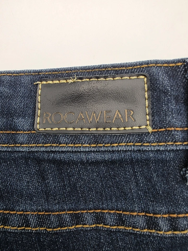 Vintage Rocawear Womens Jean Shorts Embroidered Size 9 - Image 4 of 4