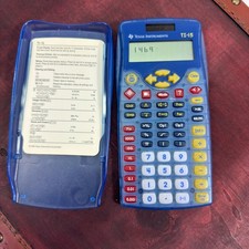 Texas Instruments TI15 TI-15 Explorer Elementary Calculator Grade School Solar