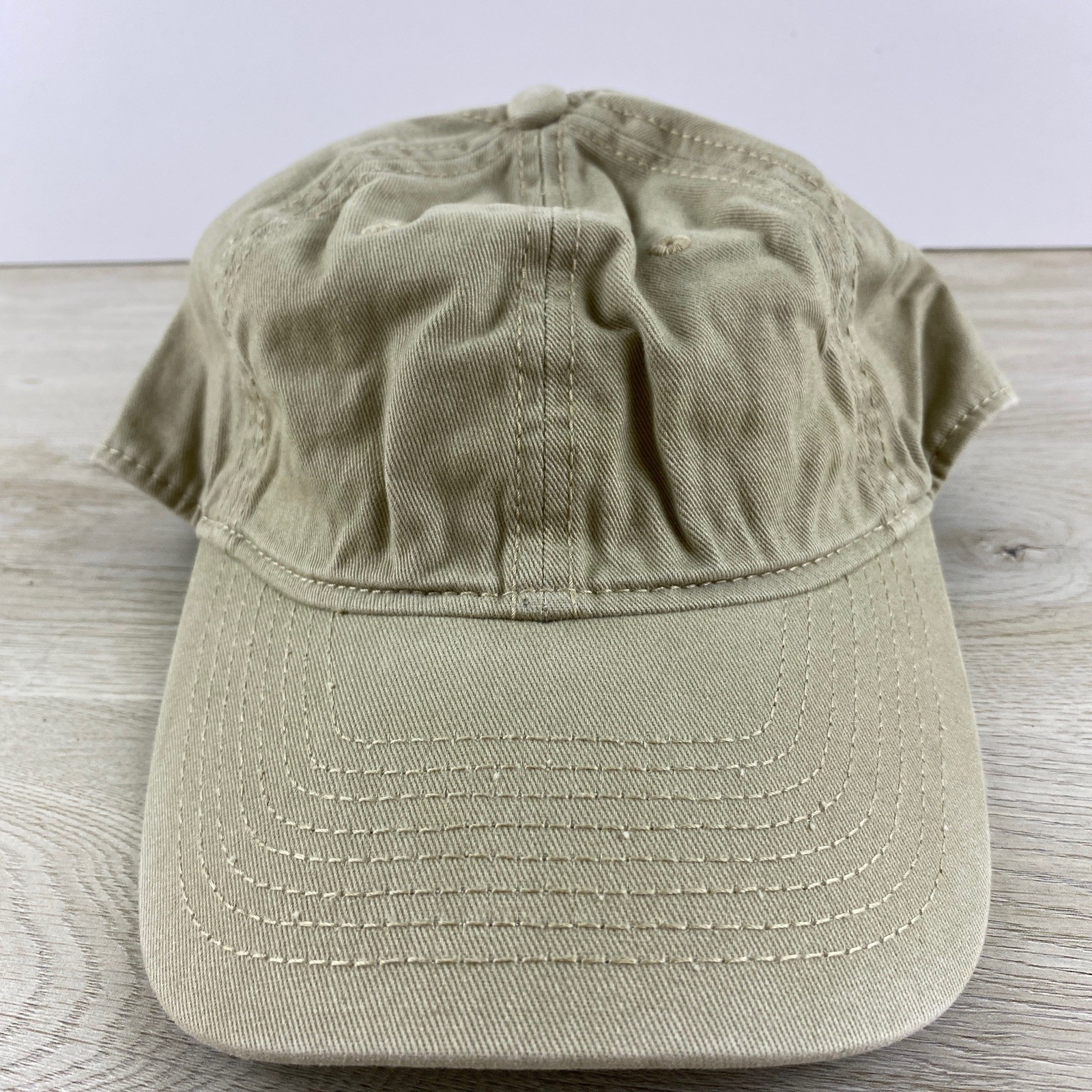 Solid Plain Tan Hat Brown Hat Adjustable Adult Si… - image 2