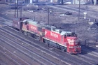 CBQ 177 GP-40 ST PAUL MN (CHICAGO BURLINGTON & QUINCY) ORIGINAL SLIDE 04-67 T4-5