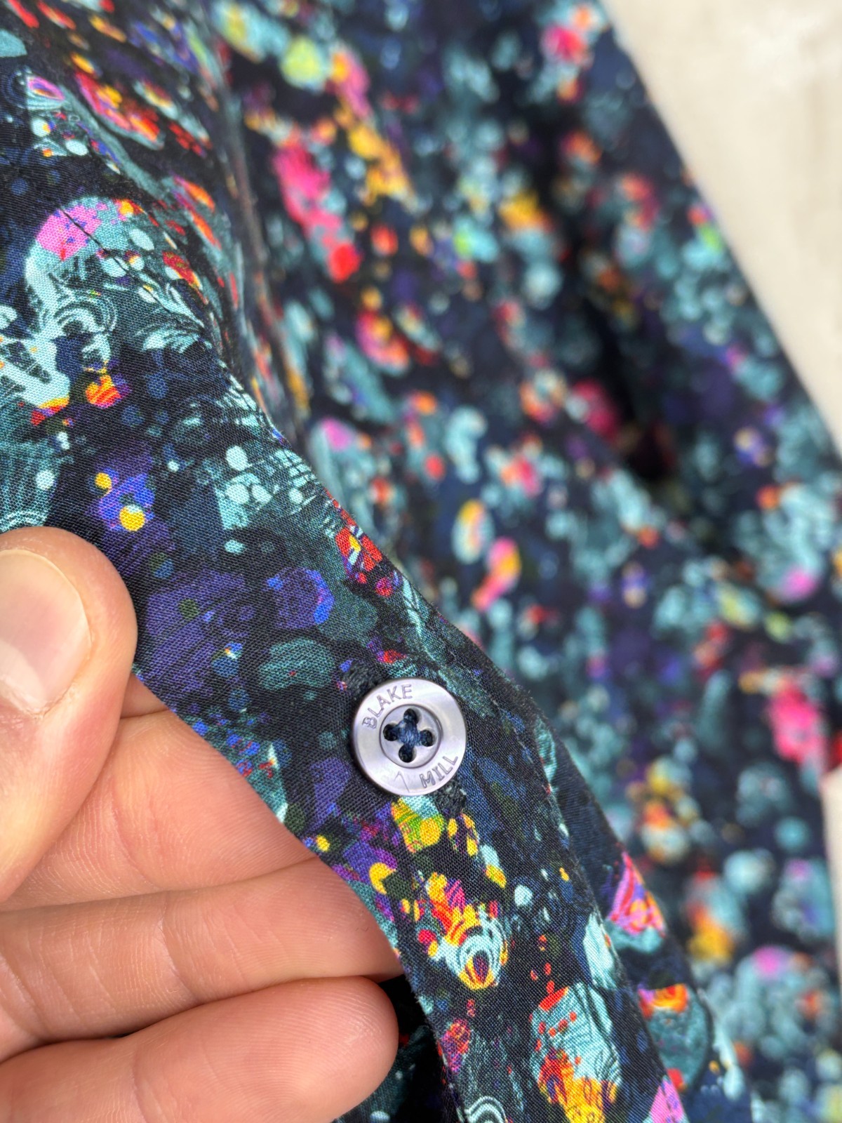 Blake Mill Multicolor Pattern Short Sleeve Shirt … - image 6