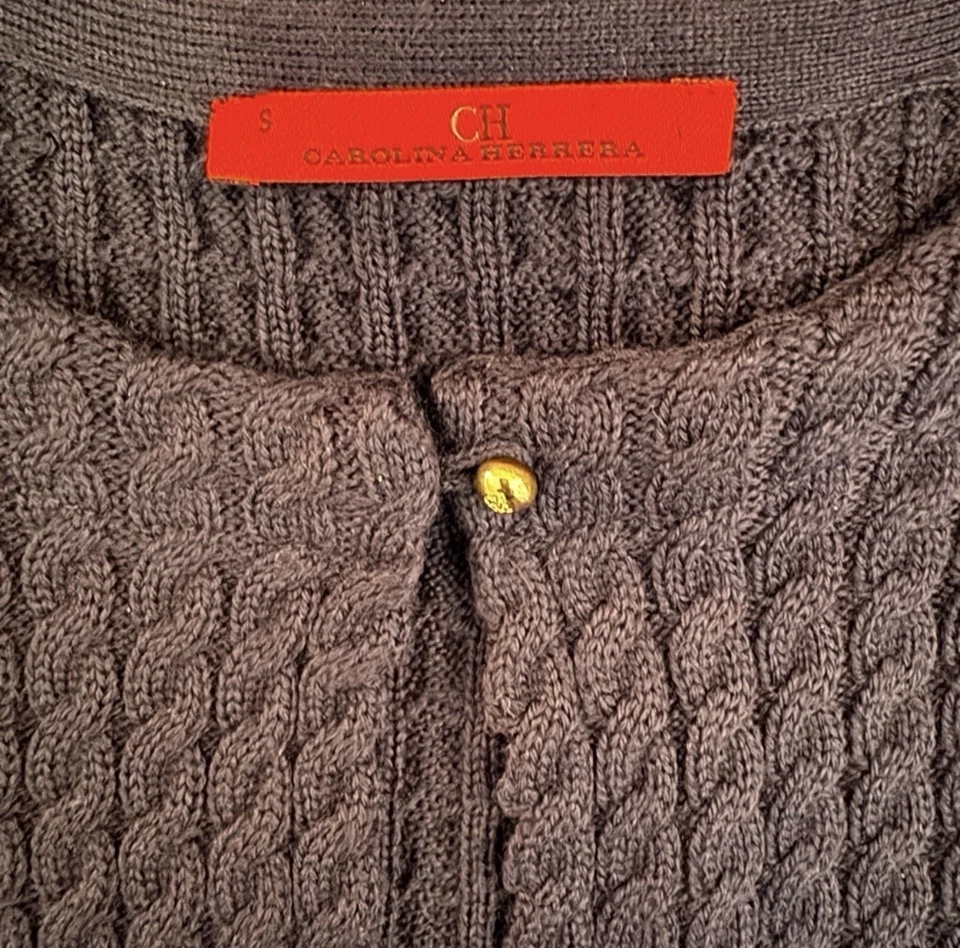 Vestido midi Carolina Herrera elegante zafiro | Talla pequeña Foto 2 de 4