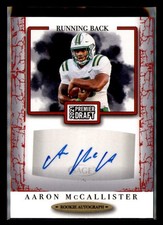 2021 SAGE Premier Draft #A32 Aaron McCallister Autographs Red