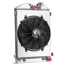 3 Row Alum Radiator Shroud Fan 1933-35 Ford 1 12 34 Ton Pickup Base Radiators 3 Row Alum Radiator Shroud Fan 1933-35 Ford 1 12 34 Ton Pickup Base Radiators