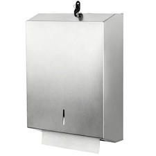 Paper Towel Dispenser Wall Mount Commercial, Brushed Stainless Steel Finger...