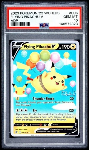 PSA 10 - Flying Pikachu V 006/025 25th Celebrations Worlds 2022 ADP Deck POP 52