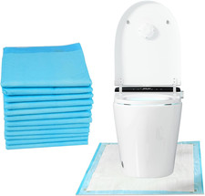 25 Pack Disposable Toilet Mats Absorbent Toilet Floor Protector from Urine U-Sha