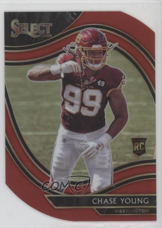 2020 Panini Select Field Level Maroon Prizm Die-Cut Chase Young #364 1t6s