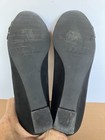 Stuart Weitzman 9 AA Black Suede Wedge. Knot Over Toe With Sm Metal Studs. — photo 6