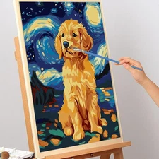 (Animal Digital Painting Wall Decoration Cartoon Panda Digital Painting Gift