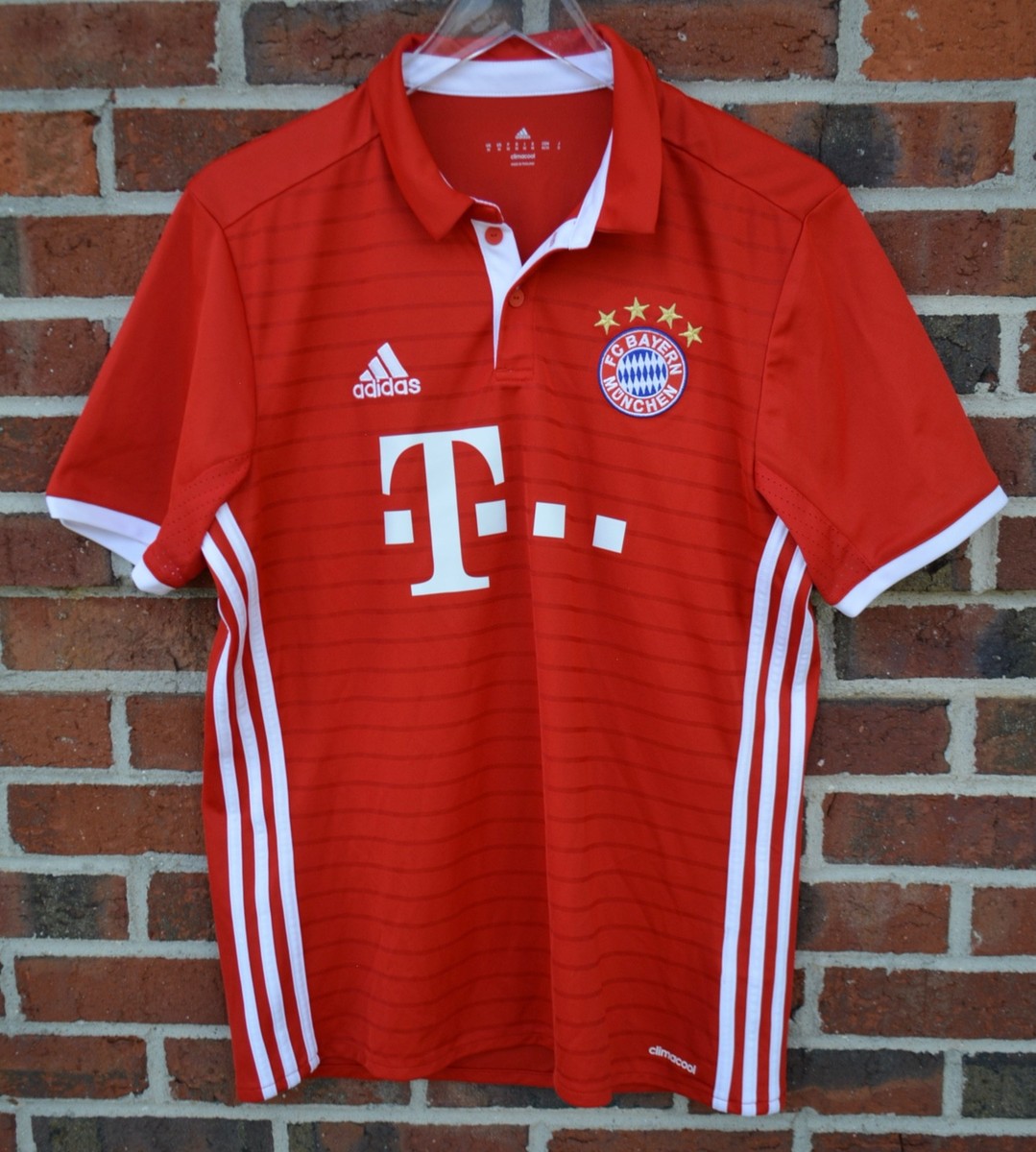 Adidas Mens Medium BAYERN MUNICH 2016 2017 Home Jersey #27 Alaba