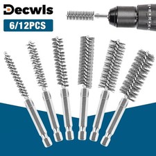 Stainless Steel Wire Brush,Drilling Cleaning Brush Set,1/4 Inch Hexagonal Handle