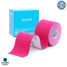 Pink Cotton Kinesiology Tape for Support & Recovery, 2in x 16.4ft 3.13 per gallon
