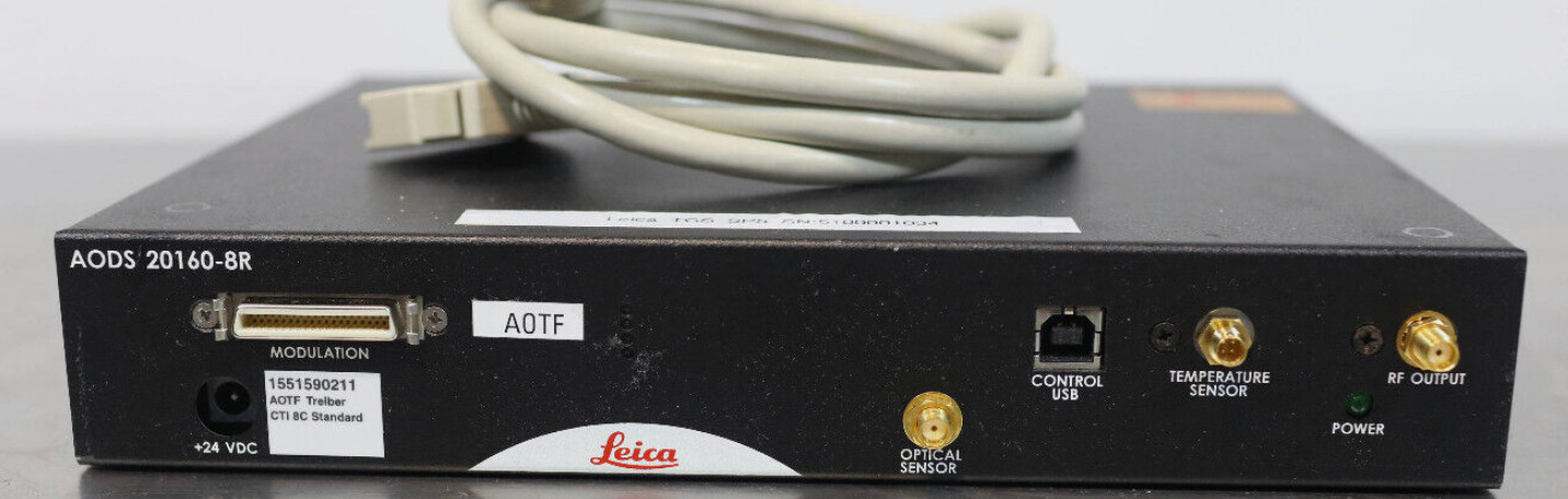 Crystal Technology AOTF 160T1-8LLC-24-0.8 & PCAOM VIS Head , Leica AODS 20160-8R