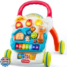 SYNCFUN Baby Learning Walker, 2 in 1 Sit to Stand Learning Toys,