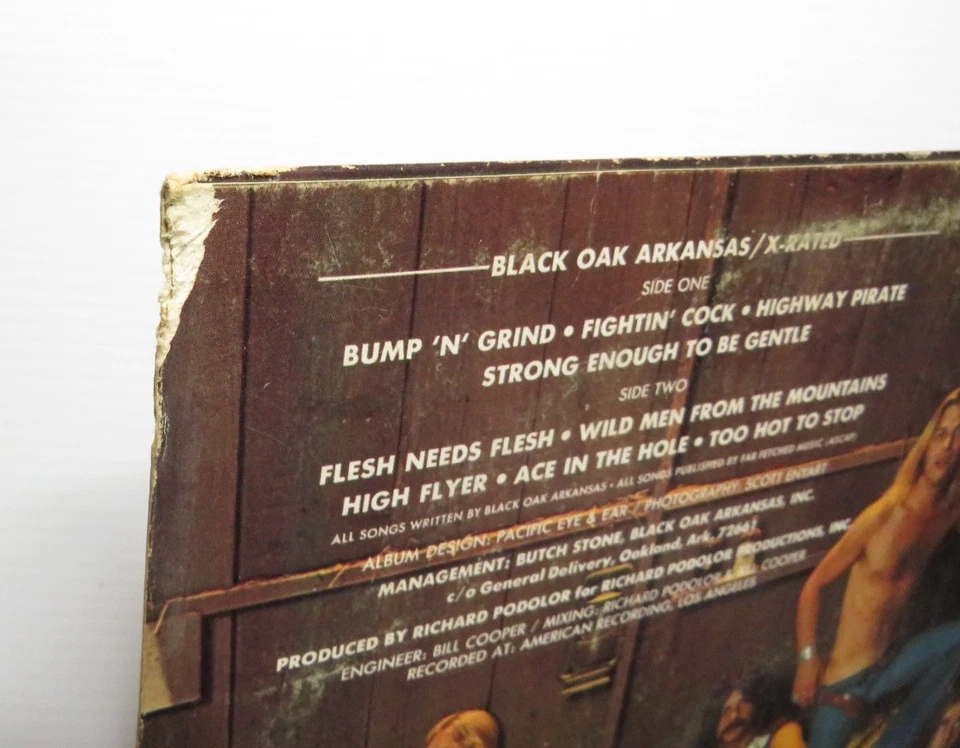 BLACK OAK ARKANSAS X RATED (VG+) MCA-2155 LP VINYL RECORD Foto 3 de 4
