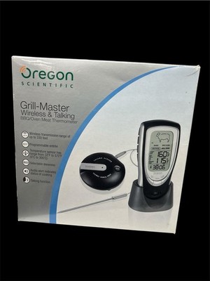 NEW Oregon Scientific Grill-Master Wireless Talking BBQ Oven Thermometer