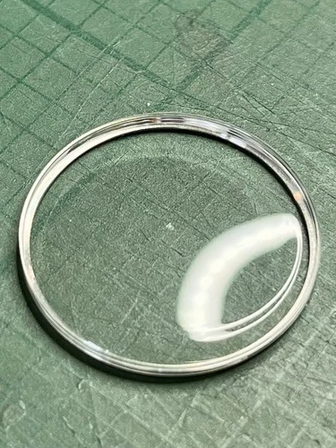 Omega Seamaster DeVille Crystal 31.6mm X 4.1mm. Steel Tension Ring