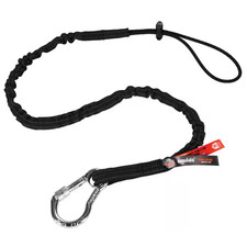 10 Lbs. Black Extended Single Carabiner Tool Lanyard NEW