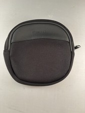 United Airlines Vintage Tulip Logo Amenity CD Case - UAL Compact Disc Black Bag