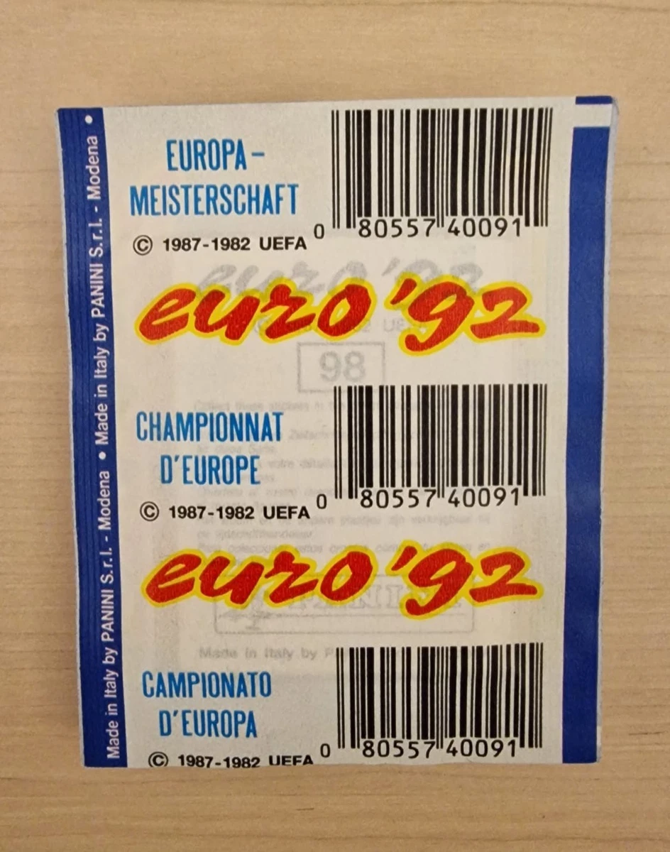 Lot De 57 Vignettes Panini Euro 92, Originales, état Neuf Ou Mieux