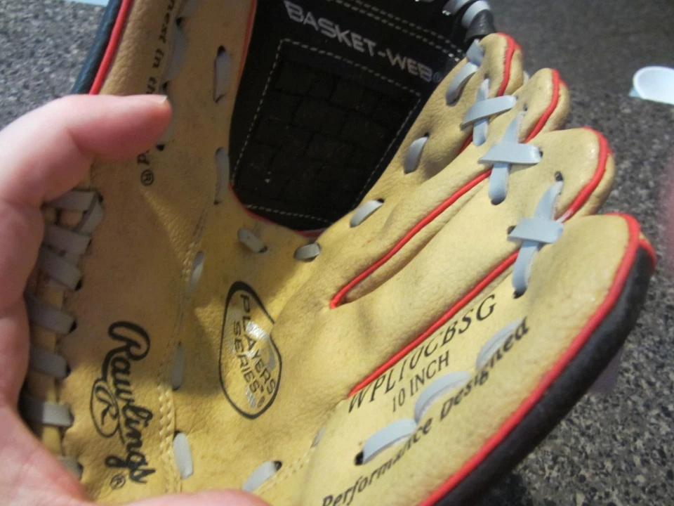 Guante de béisbol Rawlings - 10" pulgadas - diestro - tostado/negro - WPL10CBSG Foto 4 de 4