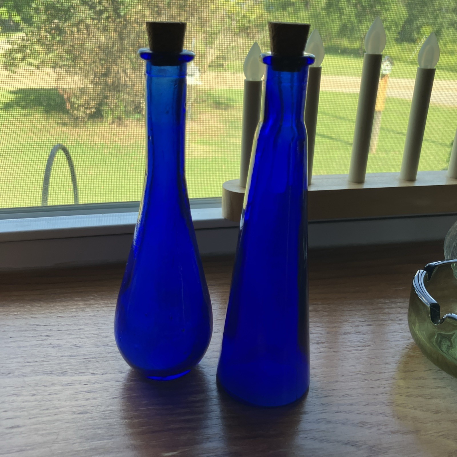 With Cork Stoppers. 7&rdquo;. Set Of Two.