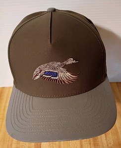 Southern String Hat Co Hat Cap SnapBack Brown Grey Embroidered Duck Logo