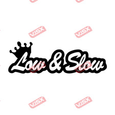 Low Slow Decal Sticker Drift Racing Car Truck Vinyl Bumper Window Low Slow Decal Sticker Drift Racing Car Truck Vinyl Bumper Window