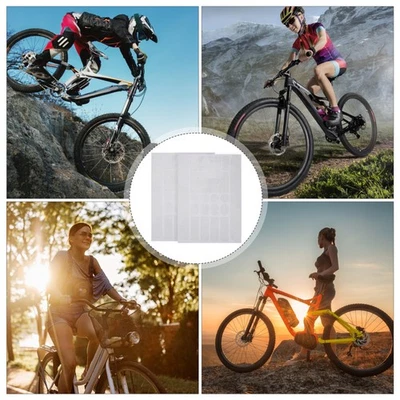 Reusable Transparent PVC Bike Frame Protector Film Anti Scratch Mountain Bike - Bild 1 von 4