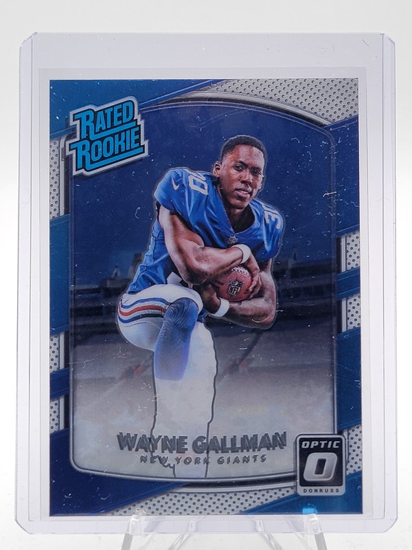 WAYNE GALLMAN 2017 DONRUSS OPTIC RATED ROOKIE RC #188 GIANTS Q2091