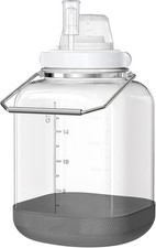 5 Gallon Square Fermentation Jar with Wide Mouth, Stainless Handles, 1 Pack