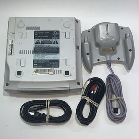 Sega Dreamcast HKT-3020 White Console w/Controller Cables Tested Working