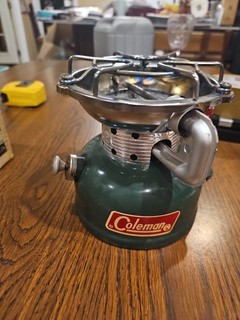 Vintage Coleman 502 700 Sportster Camping Stove w/ Box & Manual Green Made USA