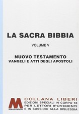 Libro - Sacra Bibbia. Ediz. Per Ipovedenti (La) #05  - Marcovalerio