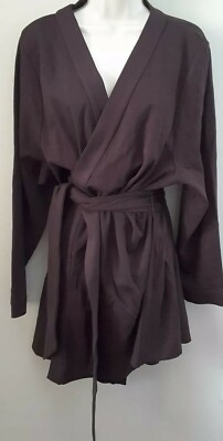 Ruby Ribbon Women's Wrap Ponte Jacket Brown Size 2XL or 3XL