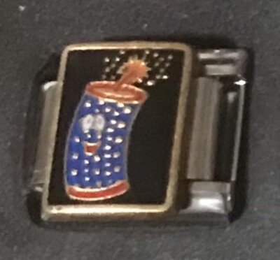 Firework Wholesale Italian Charm Enamel 9mm Link K45