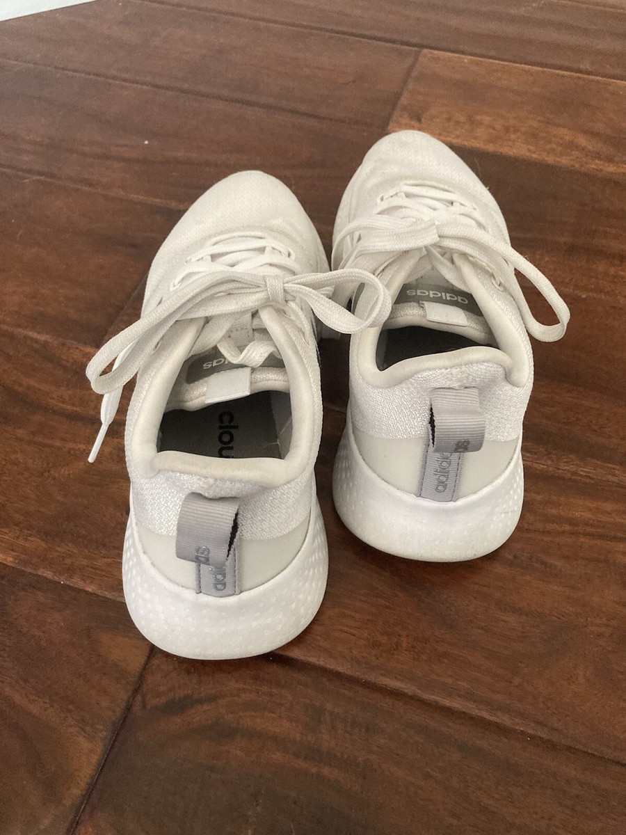 Adidas Puremotion Cloudfoam Womens Sz 6.5 Running Shoes White And Gray |  eBay